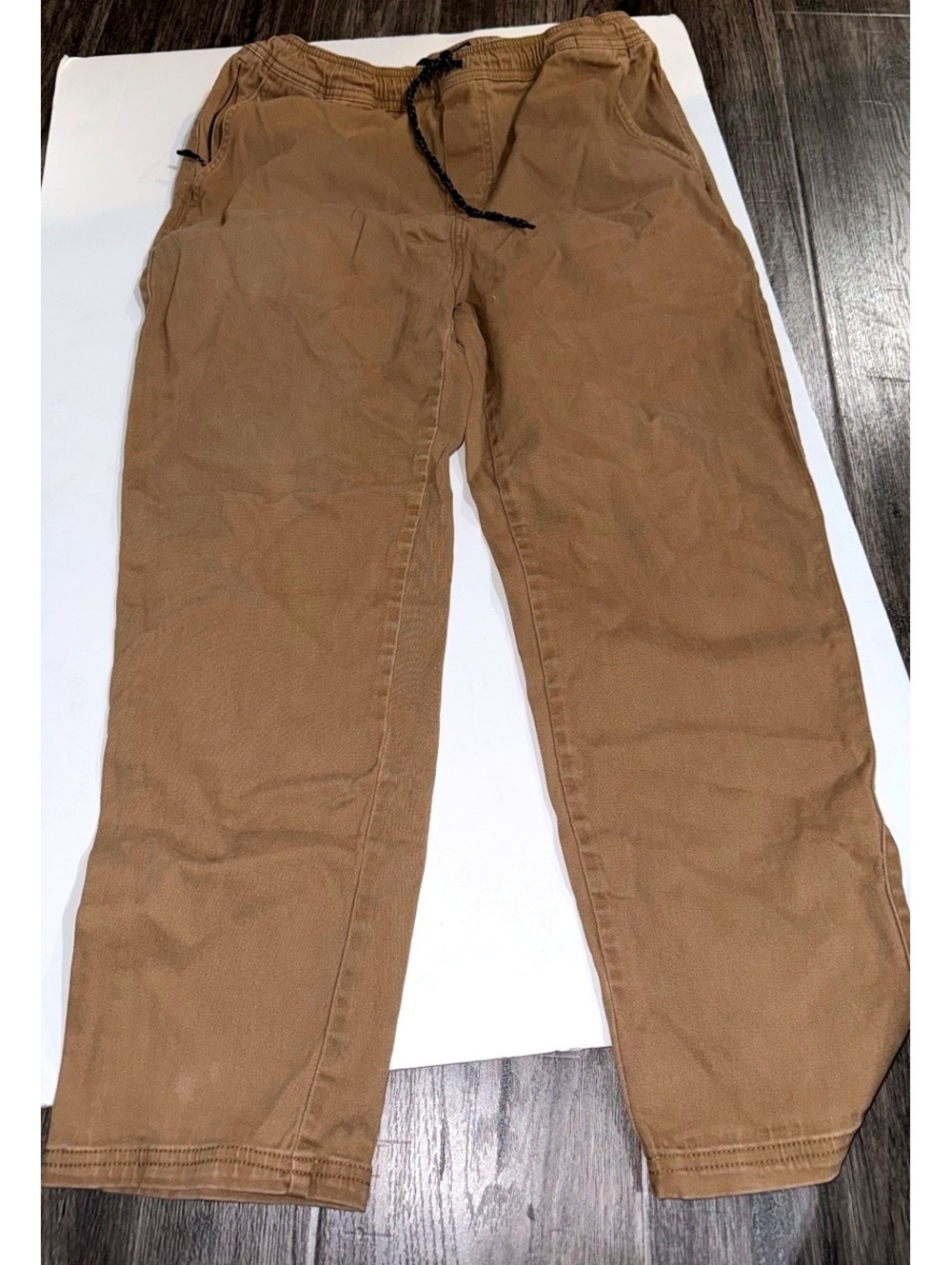 RSQ brown straight leg chino pants  size 30 adjustable waist